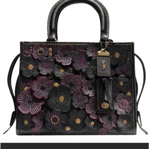 Coach tea rose handbag